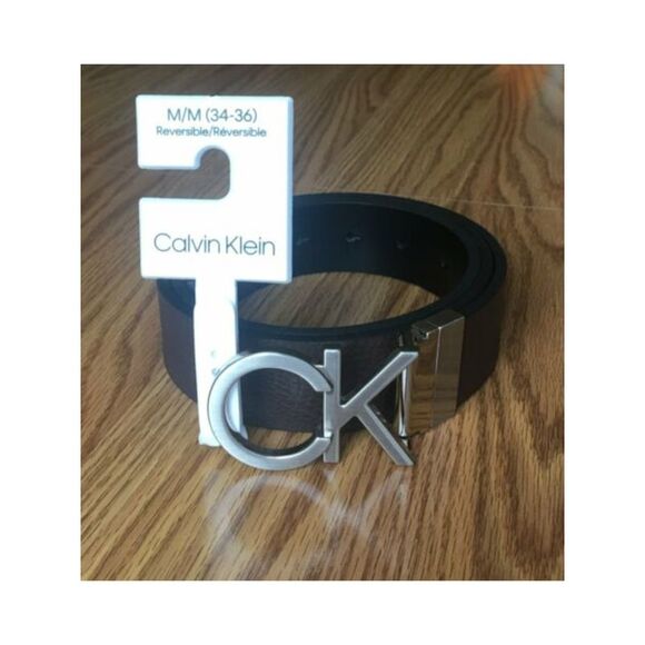 SUN STONE Other - SUN STONE Mens Brown Pebbled Embossed Faux Leather Casual Belt M 34-36